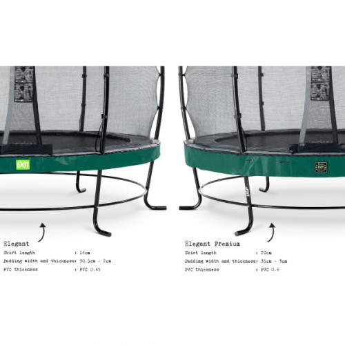 Батут  EXIT Elegant Premium 305 cm green Deluxe - фото №2